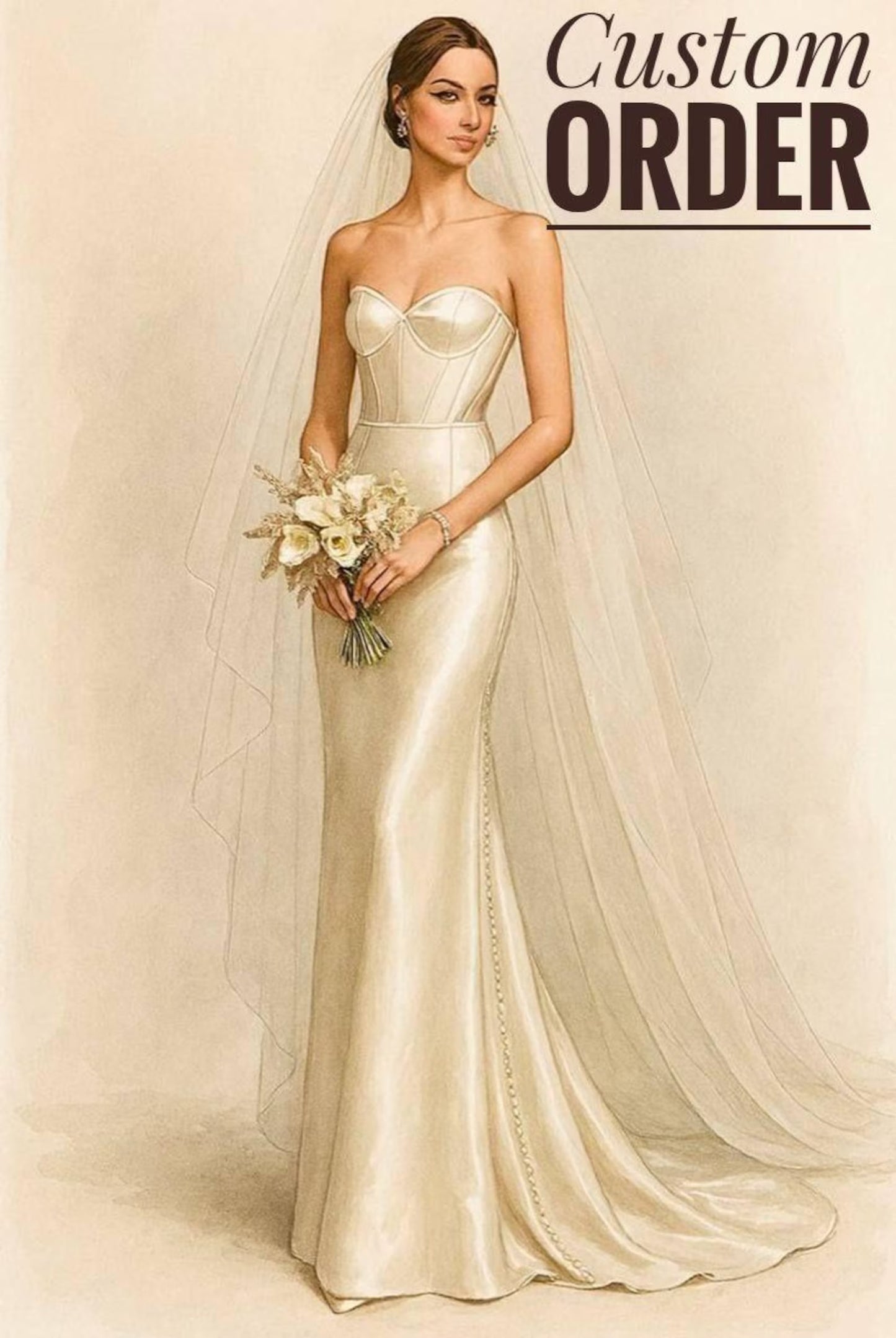 Custom Order (Design your own bridal dress)