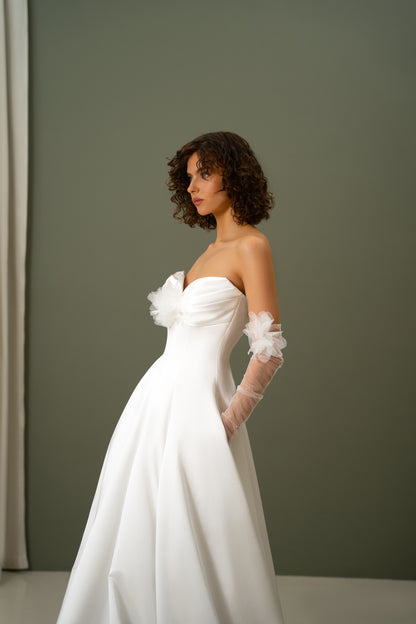 Charlotte - Strapless A-line  Wedding Dress