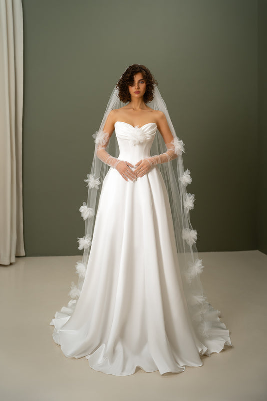 Charlotte - Strapless A-line  Wedding Dress